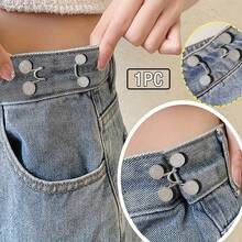 4pcs Adjustable Invisible Belt Set For Women - Instant Buckle Waist Cincher With Sparkle Decor, Suitable For Jeans And Casual Pants - Accessory