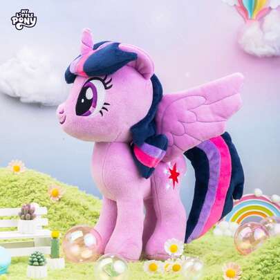 Hasbro Official Authentic  Stuffed Animal Plush Doll 30cm Anime Cartoon Soft Toy Kawaii Children's Toy Idea Gift For Girls (Twilight Sparkle)