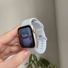 1 Pç Pulseira de Silicone Amizade Compatível com Feminino Esportivo 38mm 40mm 41mm 42mm 44mm 45mm 46mm 49mm, Pulseira de Borracha Compatível com Series Ultra 10/9/8/7/6/5/4/3/2/1 SE