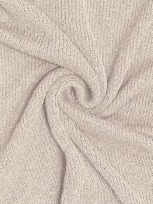 Fashionable & Elegant Loose Knit Shawl Cardigan, Women, Relaxed Fit, Lightweight, Highly Versatile, Suitable For Casual Outings, Leisure Travel, Beach - Spring & Summer - Apricot Color - View 9