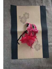 Modische, elegante und kreative Rose Spitzenmaske, schönes Design für Maskenball, Party, sexy Dessous Augenmaske, unisex, geeignet für alle Jahreszeiten, hergestellt aus ABS-Kunststoff