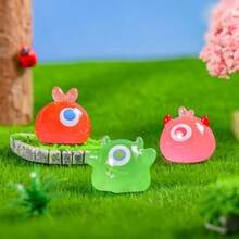Halloween Mini Decor, Cartoon 3D DIY Accessories, Cute Bug-Eyed Monster Figurines, DIY Decoration Blind Bag Accessories, Car/Desk Decor, DIY Hair Clips, Dollhouse Decor, Holiday/Birthday/Christmas/Valentine's Day/New Year Gifts - Multicolor - View 4