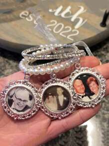1pc Bridal Bouquet Multi Photo Charm, Bridal Bouquet Memory Charm , Bridal Shower Gift, Personalized Brooch Bouquet Charm,Personalized Gift For Bride - Wedding Bouquet Charm Custom Photos - Bridal Bouquet Photo Charm - Wedding Memory Bouquet Charm - Wedding Gift,Birthday Gift, Anniversary Gift, Valentine's Day Gift, Father's Day Gift, Mother's Day Gift, Gift For Him/Her,Durable,Colorful,Cute,Adorable,Funny,Kawaii,Y2K,Stylish,Unisex,Casual,Custom,Personalized,Unique,Customized,Ideal Gifts For Him,Ideal Gifts For Her,Her,Boyfriend,Girlfriend,Family,Friends,Children,For Anniversaries,For Valentine's Day,For Mother's Day,For Birthdays,For Children's Day,For Father's Day,For Graduation,For Weddings,For Housewarming
