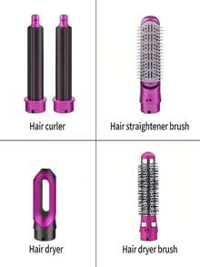 5-In-1 Brush: Hair Dryer, Comb, Styler, Volume Enhancer, Professional 110V - 查看 4