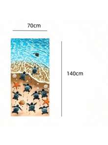 1 Stück Strandtuch, Outdoor-Decke, Sand-abweisende Badetuch mit bedrucktem Design, saugfähiges Strandtuch-Umschlagtuch, modische warme Decke, Strandutensilien, Strandaccessoires, Pool-Schwimmhilfe