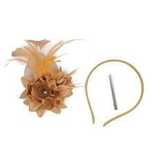 1 件羽毛头饰头带，女士茶会帽，适合肯塔基赛马会、鸡尾酒会、婚礼、化装舞会、发饰、小帽子、迷你头饰、迷你帽 - 彩色 - 查看 21