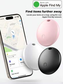 Smart Tag Pro, rastreador de malas compatível com o aplicativo Apple Where Is (somente iOS), localizador de chaves, bagagem, mala, carteira, à prova d'água IP67, pacotes de 1/2/4