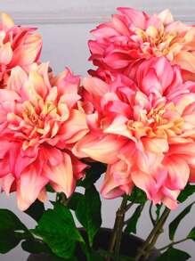 1pc Artificial Dahlia Flower, Home Decoration For Wedding Party Festive, Christmas Decorations, Christmas Gifts, Home Decor, Halloween Decor, Christmas Decorations, Kitchen Decor,Autumn Decor,Fall Room Decor,Bedroom Decor,Room Decor,Room Decor Bedroom