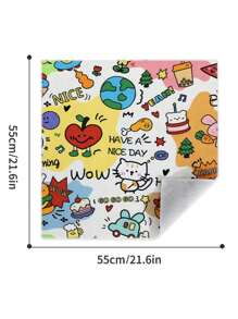 1 pièce Sac de contention pour toilettage de chat, Enveloppe d'emmaillotage auto-adhésive multifonctionnelle pour chat, Fournitures de toilettage de chat avec imprimé de dessin animé mignon, Contention de chat pour le calme, Durable et confortable pour la coupe des ongles, l'alimentation, le brossage des dents, le nettoyage des oreilles, le rasage des poils des pattes, polyvalent et portable pour les soins du chat