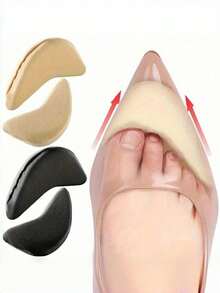 1 Pair Women Gel Cushion Pads & Toe Sleeves, Designed For High Heels, Provides Extreme Comfort And Reduces Foot Size, Ideal For Travel Accessories, Back To School Supplies, Boots Accessories For Shoes For Women