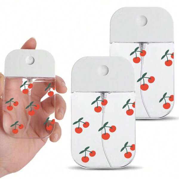 2PCS Clear Spray Bottles, Portable Card Spray Bottles, 1.7zo/50ML Refillable Plastic Perfume Atomizer Vials, Suitable Perfume, Moisturizing Water, Hand Sanitizer, Toner, Easy To Carry At Work, Traveling, On Business Trips, Or During Workouts