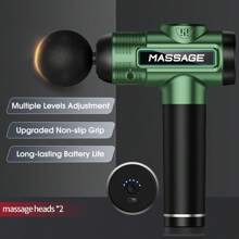 Professioneel handmassagepistool, massagepistool voor diepe weefselmassage, stille borstelloze motor en draagbaar massagepistool met 8 verwisselbare koppen voor diepe spierverlichting en ontspanning, ontspannend cadeau