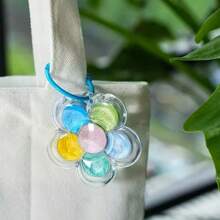 Juego de pintura de acuarela sólida de 6 colores con flores lindas - Pinturas metálicas perladas con estuche con llavero | Kit de arte portátil mini para viaje | Activación instantánea, fácil de usar para bocetos y manualidades, útiles escolares, vuelta al cole