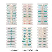 6 Sets Of 72pcs/2 Sets Of 24pcs/1 Sets Of 12pcs Fashionable Charm Ocean Elements Shell Starfish Beads Bracelet Jewelry, Suitable For Couples, Adjustable Bracelet & Anklet, Suitable For Daily, Beach, Travel, Wedding, Gift
