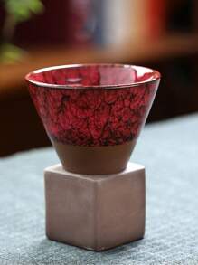 1 件创意漏斗形陶瓷咖啡杯，容量 200 毫升，适用于家庭和办公室，浓缩咖啡、拿铁艺术、牛奶杯、水杯