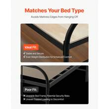 Full Size Bunkie Board, 0.4 In Foldable Bed Board Slats With Connection, Wooden Mattress Support For Full Size Bed, Support Under Mattress Boards, Ready To Use, 8 Piece, Burlywood - Full Size Burlywood - 查看 3