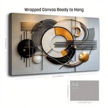 [2D Flat]	1pc Modern Abstract Wall Art Painting - Vibrant Concentric Circles In Orange, Yellow, Green, Blue, Red, - Self-Stick Hanging Home Decor For Living Room, Kitchen, Office - Wooden Framed Canvas - Housewarming, Christmas, Birthday, Wedding Gift - Elegant Decoration, Wall Art Decor, Contemporary Design, Highquality Print, Decorative Artwork, Interior Designers, Durable Artwork, Artistic Print, Housewarming Present, 2D Flat, Best For Christmas, Perfect For Thanksgiving - màu đen - Xem 2