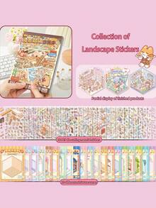 1 Libro con 20 Adesivi di Scene Diverse, Adesivi Carini di Capibara, Adesivi Divertenti di Scarabocchi, Regalo per Amici, per Forniture Scolastiche, Ritorno a Scuola