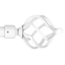 IsEasy Curtain Rod 25mm Curtain Rod 1 Track 2 Tracks Stainless Steel Metal 80-280cm - White-2-läufig - View 4