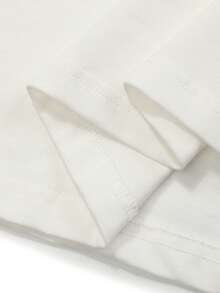 Tiny Spark 男士休闲面部印花短袖T恤，夏季 - 白色 - 查看 7