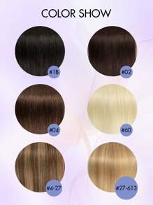 50 Pcs U Tip Hair Extensions Real Human Hair Extensions Natural Look Keratin Straight Basic Style Invisible Nail Tip Hair Extensions For Women