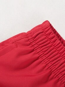 Shorts de baño para niño con cintura de cordón y unicolor
