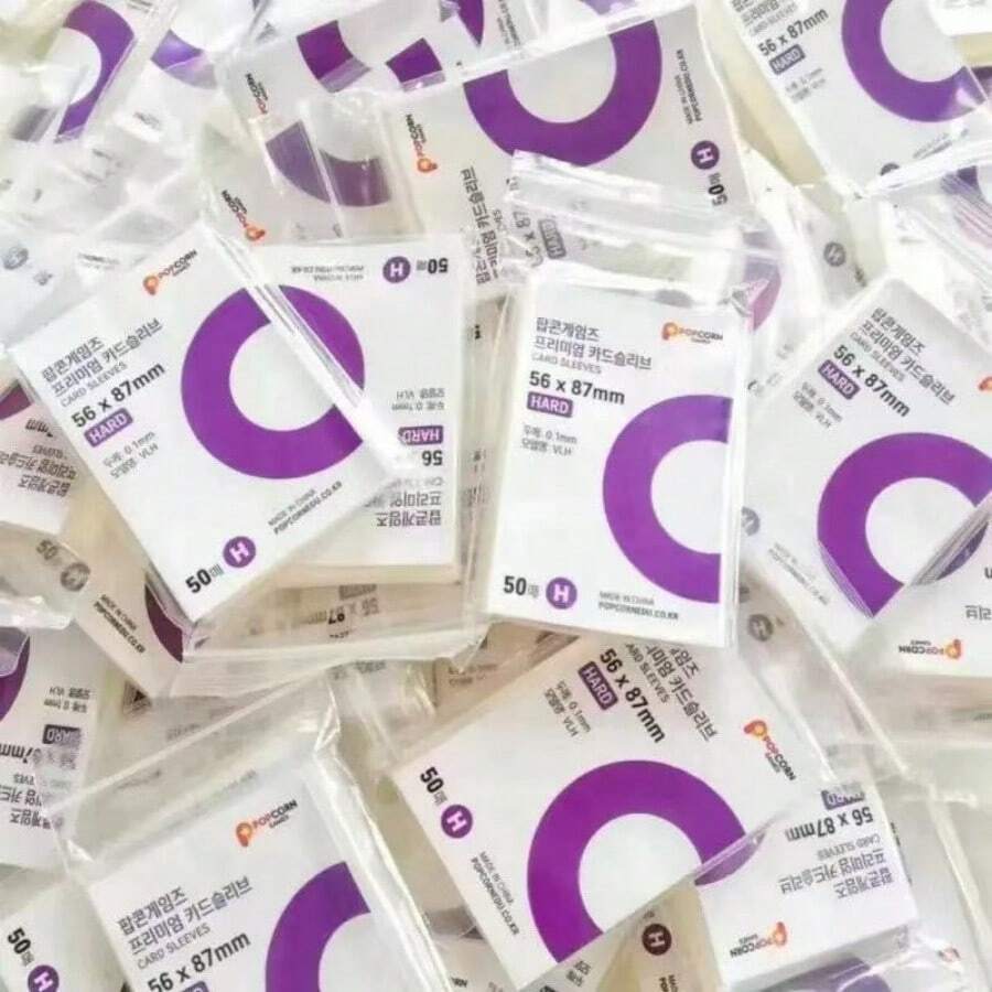 50 chiếc bao đựng thẻ trong suốt hình bắp rang bơ, chất liệu CPP cao cấp bảo vệ thẻ ảnh. - Nhiều màu - Xem 1