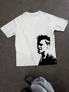 Shirt T-Shirt T-Shirt "Fight Club " - 白色 - 查看 1