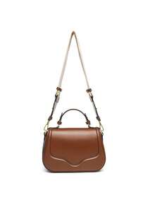 2025 New Fashion Commuter Handbag Outdoor Leisure Shoulder Bag Versatile Crossbody Bag Saddle Bag - Coffee - View 1