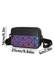 1pc Men's Nylon Casual Shoulder Bag, Large Capacity Crossbody Bag, PU Leather Messenger Bag, Phone Pouch, 2025 Summer New Small Crossbody Bag Camera Bag