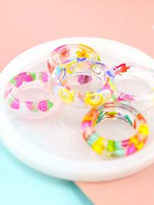 Diy矽膠戒指模具,包括扁平環及吊墜模具、彎曲戒指模具 - 白色 - 查看 4