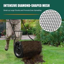 GOFLAME 27 Inch Compost Spreader Peat Moss Spreader With Upgrade U-Shaped Handle - Black - View 3