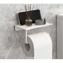 1pc Wall-Mounted Aluminum Alloy/Stainless Steel Bathroom Toilet Paper Holder