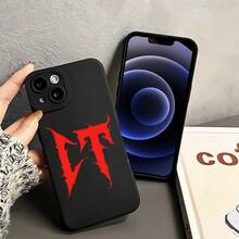 Funda de teléfono suave con ojos de ángel con patrón de letras de moda "CT" Impresión UV Cubierta de teléfono mate Protección completa de 360 grados para Iphone 11 12 13 14 15 Pro Max XR X/XS 7 8 Plus SE Mini para teléfono inteligente - Color mezclado 1 - Ver 7