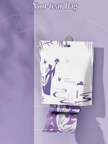 80 piezas de bolsas de basura con aroma a lavanda, que eliminan olores, repelen mosquitos, no se rompen, con cuerdas colgantes y asas, bolsas reforzadas específicas para la cocina