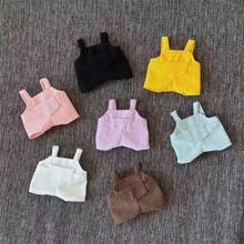 (Vêtements seulement) Nouvelle compatibilité avec des pantalons à bretelles de haute qualité de 1ère, 2ème et 3ème génération. Tenue assortie couleur macaron pour poupée