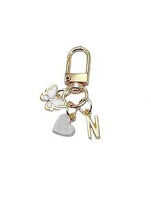 Personalised Heart Charm With Initials & Gift Message / Love Letter | Heart Keyring Accessory | Custom Bag Pendant | Gift, Keychain, Unique Mobile Phone Accessories, Simple Design, Suitable For Women's Wallets And Mobile Phone Accessories, Giving To Friends, Family, Girlfriends, Outdoor Accessories, Party Accessories, Gifts, Souvenirs, Women's Bag Pendant, Car Pendant, Women's Girl Gift - Multicolor - View 15