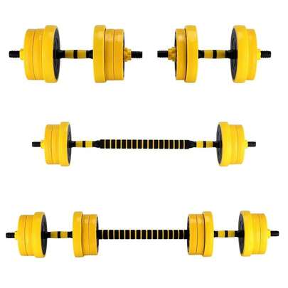 Adjustable Dumbbell Set,33LB Dumbbells Adjustable Weight With Non-Slip Metal Handles, Home Gym Fitness Equipment For Men And Women Strength Training Dumbbells
