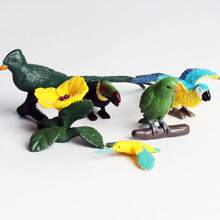 22 adorables poupées d'animaux, modèles d'animaux cognitifs – Décoration de gâteau parfaite et jouets puzzle pour perroquets, flamants roses, hiboux des neiges, hiboux et toucans ! Modèle de bureau, cadeau de vacances ! Décoration de la chambre