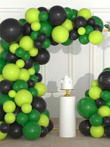 115 pièces Ensemble de guirlande et arche de ballons bleu royal, noir, argent et blanc - Convient pour la remise des diplômes, l'anniversaire, les fêtes à thème, la décoration de fête