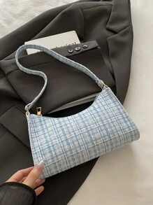 Bolso de hombro con cremallera para mujer, de estilo minimalista, casual y elegante
