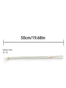 2Pcs/Set Pearl Curtain Tiebacks, Drape Pearl Tiebacks, Decorative Holders, Ropes Curtain Tie Backs For Window Drapery