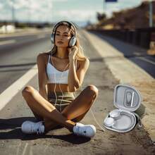 Headphone Case Compatible With Sony WH-CH520 Wireless Headphones Bluetooth On-Ear Headset With Microphone, Over Ear Noise Cancelling Earphone Bag For USB Cable For Work- Black (Box Only) (Grey) - 灰色 - 查看 8