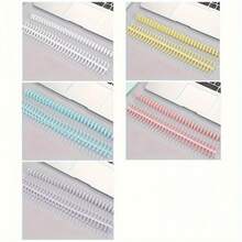 10pcs Multicolor A4 Detachable Loose-Leaf File Binding Rings, 30-Hole Plastic Rubber Rings For Organizing Documents, School & Office Supplies |Vivid Colors | Flexible Ring Hole Removable Plastic Binding Coil Spiral Rings,School Supplies,Back To School - Multicolor - View 4