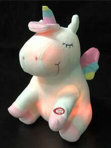 9.8'' Light Up Unicorn Stuffed Animal Soft Plush Toys With Colorful LED Night Light Soft And Cute Unicorn Stuffed Animal Glowing In The Dark Toys Kids Holiday Birthday Gifts Christmas Decorations(Without Batteries)Toys,Unicorn,Plush,Girl Toys,Kid Gifts - Multicolor - View 7