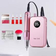 duofu Máquina Eléctrica De Taladro De Uñas Portátil Usb, Pluma De Arte De Manicura Eléctrica Y Rectificadora De Uñas Eléctrica, Kit De Máquina De Manicura Para Uñas Efile De 35000 Rpm Con 14 Piezas De Brocas Para Uñas Y 1 Cepillo Y 6 Bandas De Lija, Pulimento Profesional De Uñas Para Arte De Uñas, Para Dar Forma Y Pulir, Retirar Las Cutículas, Piel Muerta Y Callosidades Y Exfoliador De Gel, Juego De Máquina De Pulido De Uñas Y Aparatode Uñas, Accesorio De Kit De Manicura Y Pedicura Para Uñas De Acrílico Y Gel, Herramienta De Arte Diy Para Uñas, Para Uso En El Hogar Y En El Salón, Regalo De Año Nuevo