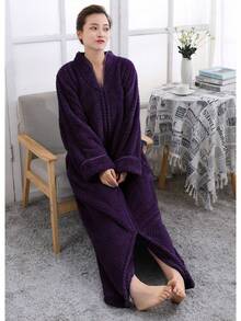 Bathrobe - Negro - - View 4