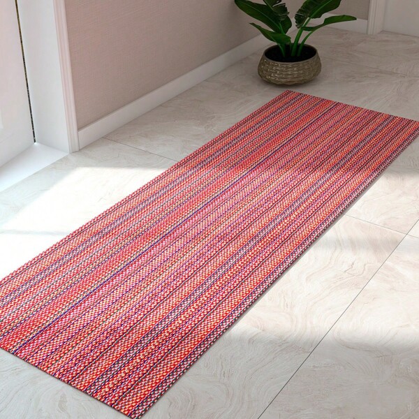 Tapete Passadeira Grande Pequena Antiderrapante para Cozinha Banheiro Rústico Colorido