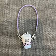 创意热销 17 厘米娃娃屋装饰配件微型 Labobbo 珍珠奶茶挂饰，可爱 Labobo 毛绒玩偶装饰， 仿珍珠奶茶用品批发 - 彩色 - 查看 3