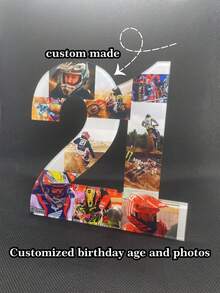 Custom Birthday Age And Photos, Photo Collages, Birthday Gifts, Photo Gifts, Photo Letters, Mother's Day And Father's Day Hot Selling Lovers The Perfect Gift For Good Friends - Multicolor - View 21